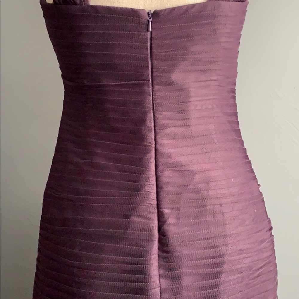 Alfred Angelo Deep Plum Purple Lined Mermaid Gown With Appliqué NEW - Picture 6 of 10